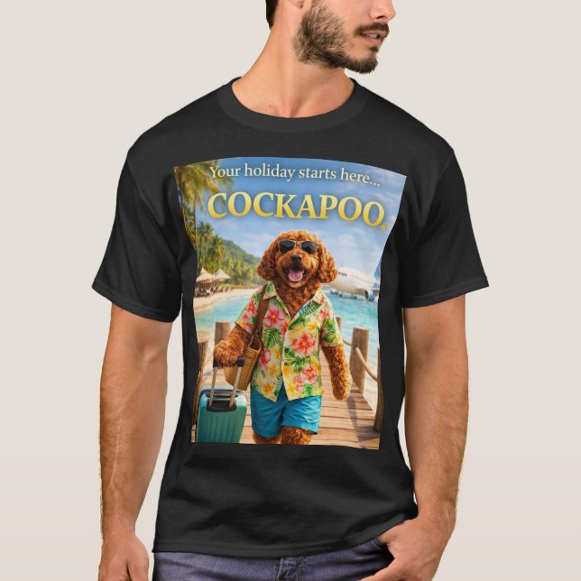 Cockapoo Holiday Shirt | Funny Summer Dog Gift (Vorderseite)