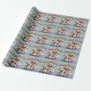 Cockapoo Hund Bunt Geschenkpapier