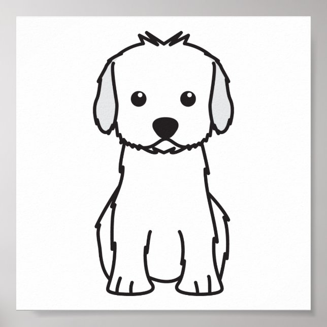 Cockapoo Hund Cartoon Poster (Vorne)