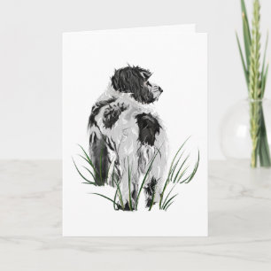 Cockapoo Hund, Dankeskarten, Aquarell Kunst Karte