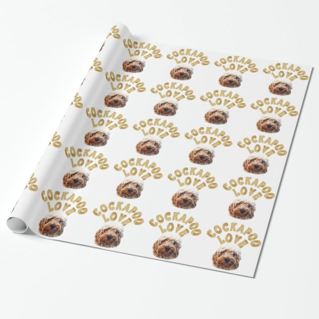 Cockapoo Hund Geschenkpapier (Ungerollt)