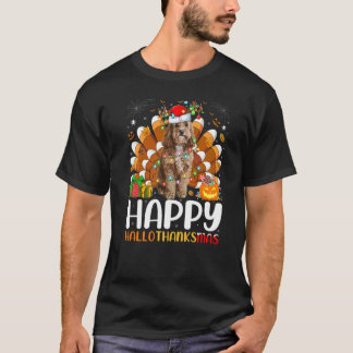 Cockapoo Hund Halloween Weihnachten Frohe Hallotha T-Shirt