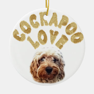 Cockapoo Hund Keramikornament