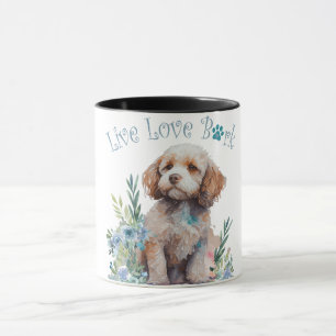 Cockapoo Hund Mama Floral Tasse