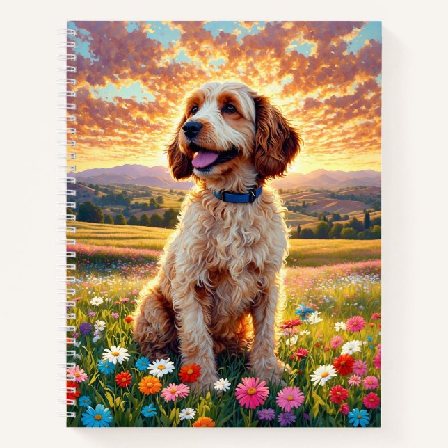 Cockapoo Hund Notizbuch (Vorderseite)