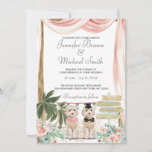 Cockapoo Hund Rustikal Einladung