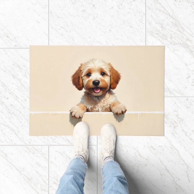 Cockapoo Hund Türmatte Kunst (Indoor)