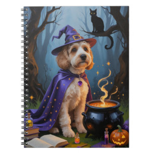 Cockapoo-Hund - Whimsical Halloween-Malerei Notizblock