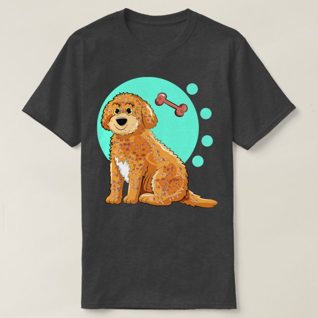 Cockapoo Hunde-Illustration T-Shirt (Design vorne)