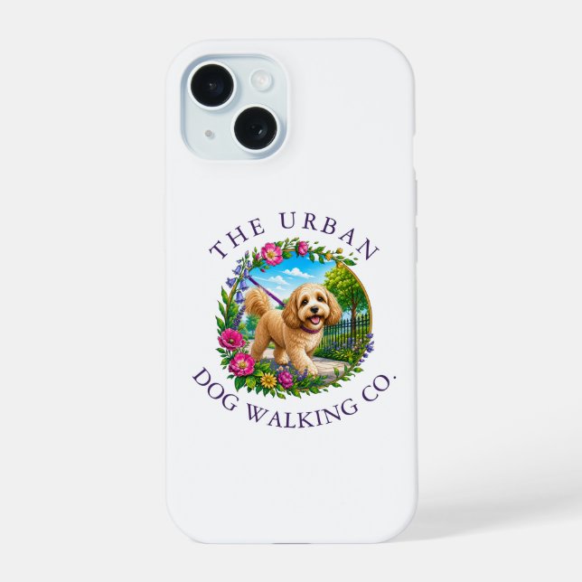 Cockapoo-Hunde-Spaziergang-Zubehör iPhone-Hülle iPhone 15 Hülle (Rückseite)
