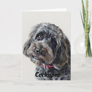 Cockapoo-Hundekunst Karte