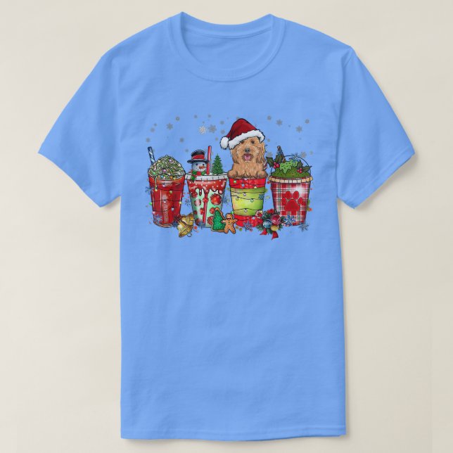 Cockapoo Iced Latte Snowmen Süßigkeiten Schnee Wei T-Shirt (Design vorne)