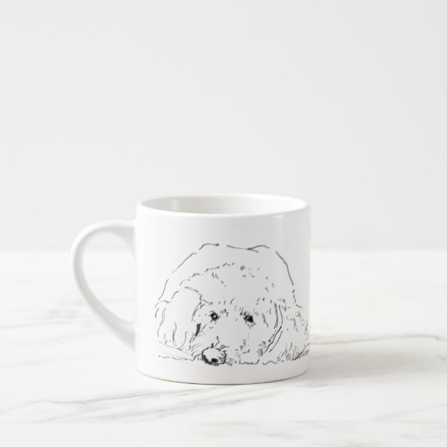 Cockapoo-Kaffeetassen, Geschenkideen für Hundebesi Espressotasse (Links)