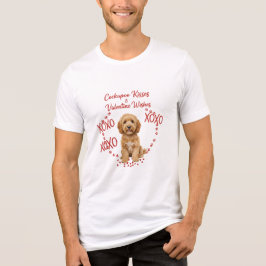Cockapoo Kisses Valentine Wishes Dog Lover Tri-Blend Shirt