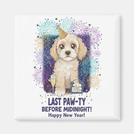 Cockapoo Last Paw-ty 2026! Happy New Year Magnet