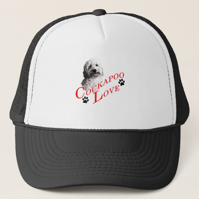 Cockapoo Liebe Truckerkappe (Vorderseite)