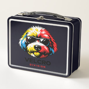Cockapoo-Lunchbox Buntes Hundegeschenk Metall Brotdose