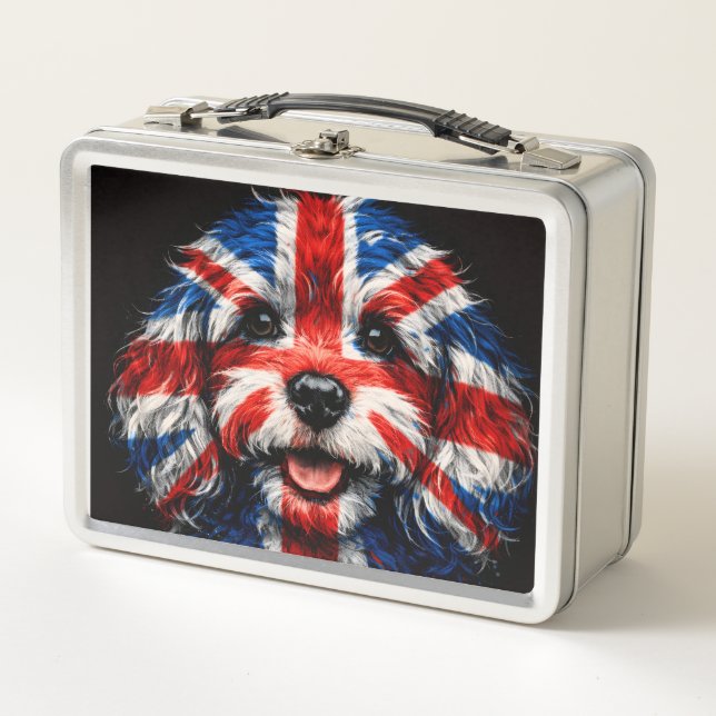 Cockapoo Lunchbox UK Hundegeschenk (Vorderseite)
