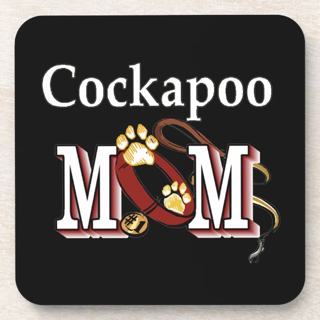 Cockapoo Mama Geschenke Getränkeuntersetzer (Vorderseite)
