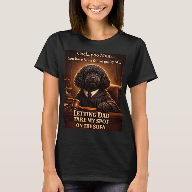 Cockapoo Mum Court Shirt | Funny Dog Owner Gift (Vorderseite)