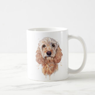Cockapoo niedliche Hundekunst auf einer Tasse