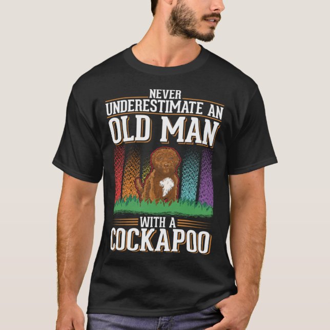 Cockapoo Old Man T-Shirt (Vorderseite)
