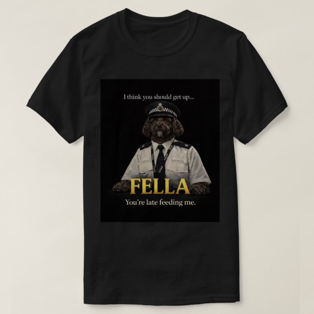 Cockapoo Polizei Typ Shirt | Lustiges Geschenk für (Design vorne)