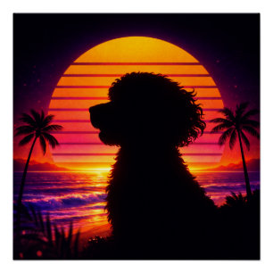 Cockapoo Poster - Retro Cockapoo Hundeliebhaber-Ge
