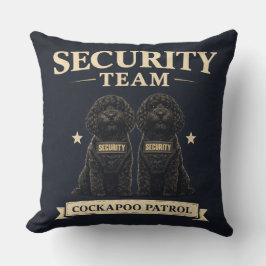 Cockapoo Security Team Gift cushion Kissen