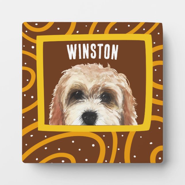 Cockapoo-Sonderrahmen für Foto Fotoplatte (Vorderseite)