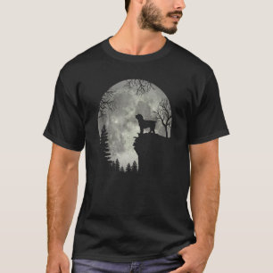 Cockapoo Spoodle Cockerdoodle und Mond Halloween T-Shirt
