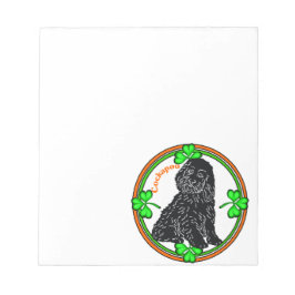 Cockapoo St Patrick's Day Notizblock