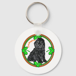 Cockapoo St Patrick's Day Schlüsselanhänger
