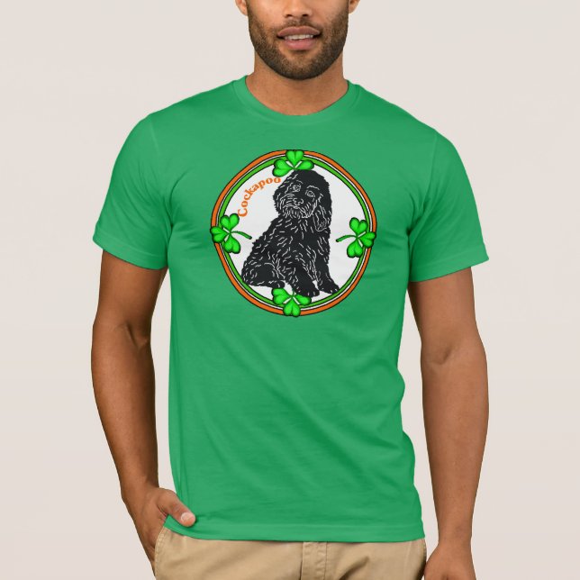 Cockapoo St Patrick's Day T-Shirt (Vorderseite)