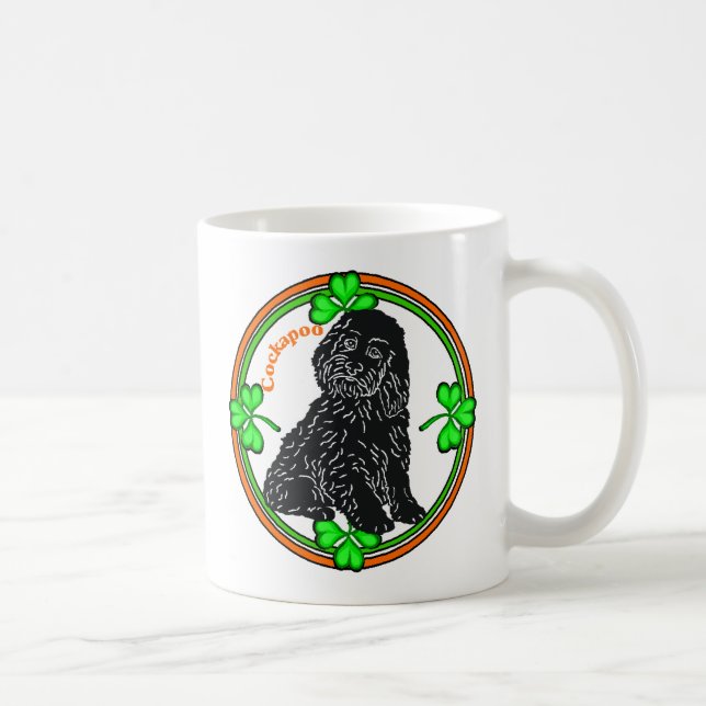 Cockapoo St Patrick's Day Tasse (Rechts)