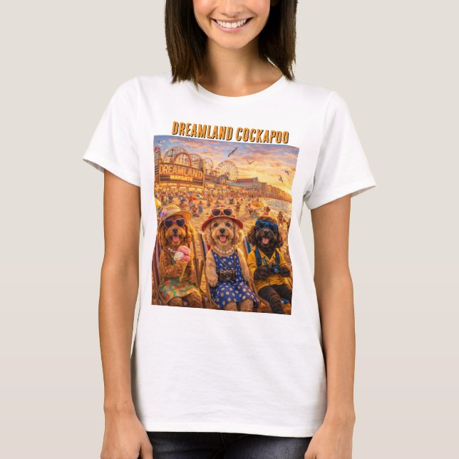 Cockapoo-Strand-T-Shirt Margate Geschenk T-Shirt (Vorderseite)