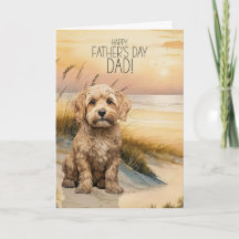 Cockapoo Sunset Beach Vatertag
