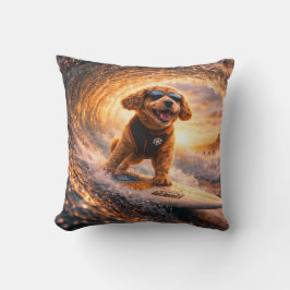 Cockapoo Surf Art | Cooles Cockapoo-Geschenkkissen Kissen