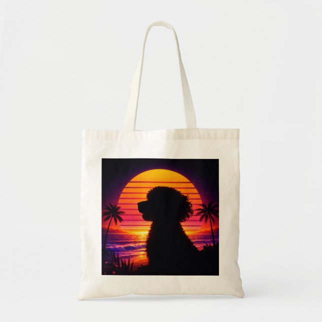Cockapoo-Tasche - Retro Cockapoo-Hundefreund Gesch Tragetasche (Vorne)