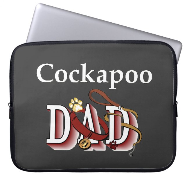 Cockapoo Vater Geschenke Laptopschutzhülle (Vorderseite)