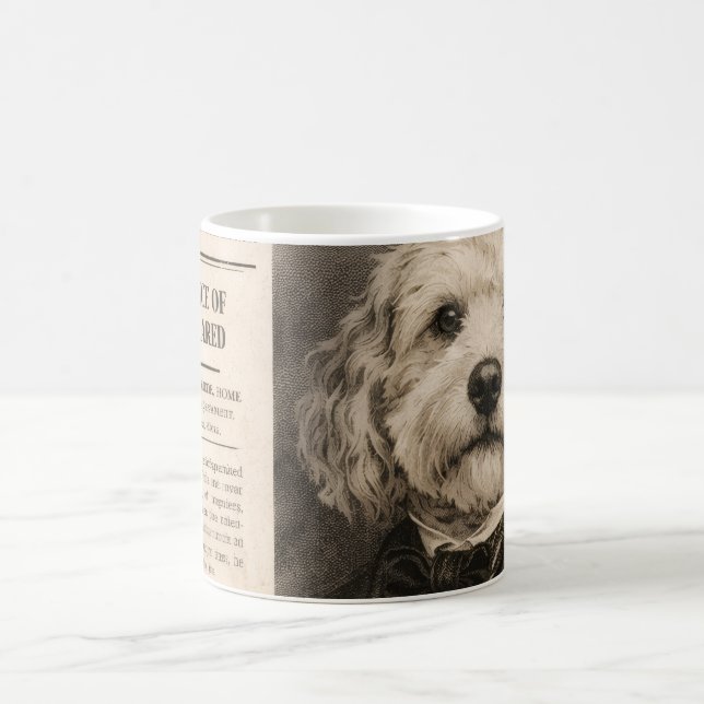 Cockapoo Vintage Newspaper Kaffeetasse (Mittel)