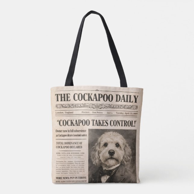Cockapoo Vintage Zeitung  (Rückseite)
