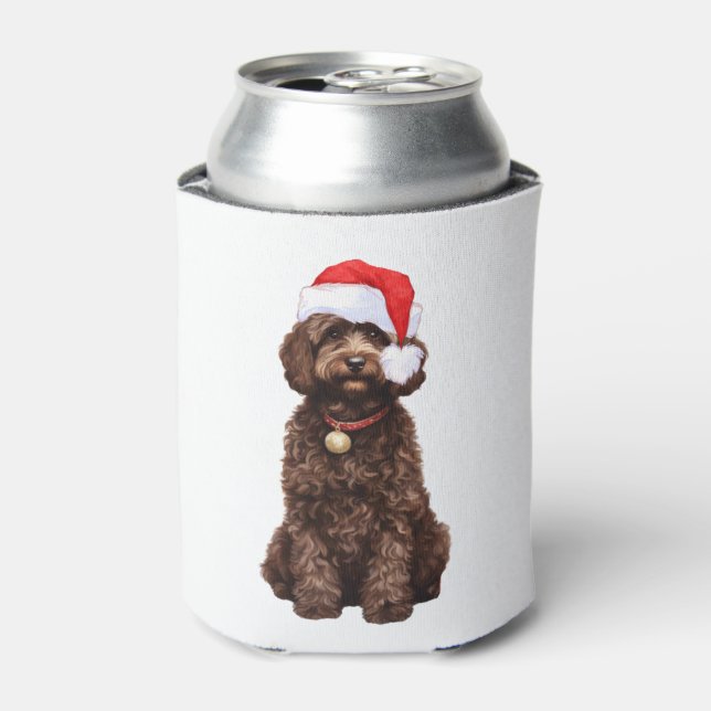 Cockapoo Weihnachten Dosenkühler (Kanne Vorderseite)
