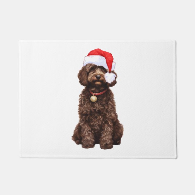 Cockapoo Weihnachten Fußmatte (Vorderseite)