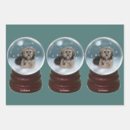 Cockapoo Weihnachten Geschenkpapier Set