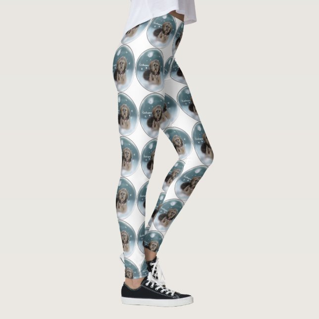 Cockapoo Weihnachten Leggings (Rechts)
