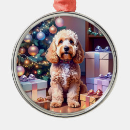 Cockapoo Weihnachten Ornament Aus Metall