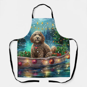 Cockapoo Weihnachtliche Reise Schürze