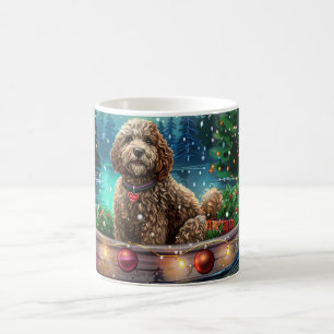 Cockapoo-Weihnachts-Festreise Kaffeetasse