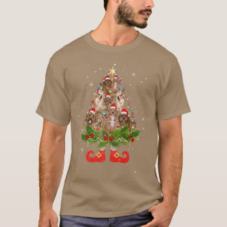 Cockapoo Weihnachtsbaum Lichter Niedliche Weihnach T-Shirt